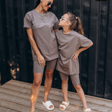 High-Waisted Biker Shorts
