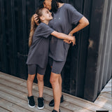 High-Waisted Biker Shorts