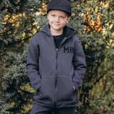 Zipper jacket with initials