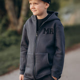 Zipper jacket with initials