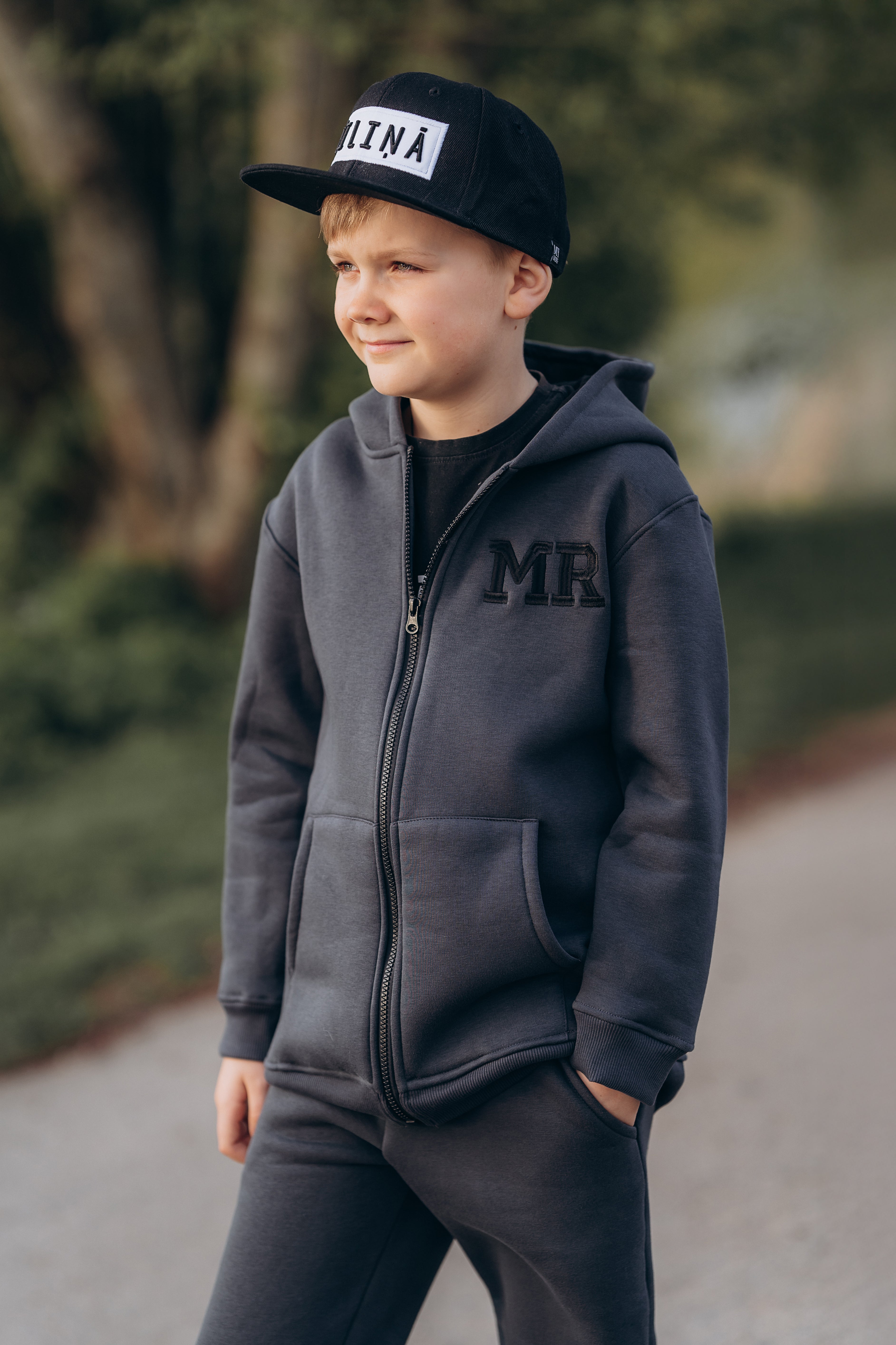 Zipper jacket with initials