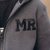 Zipper jacket with initials