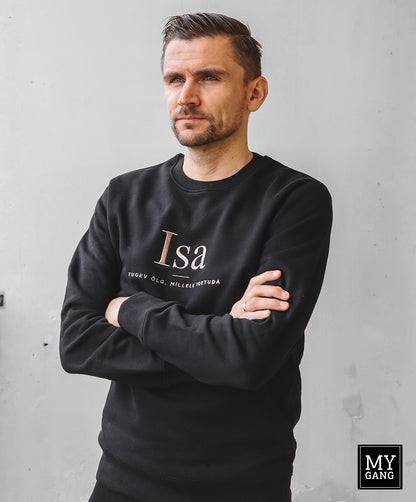 Sweatshirt/hoodie ISA. TUGEV ÕLG, MILLELE TOETUDA