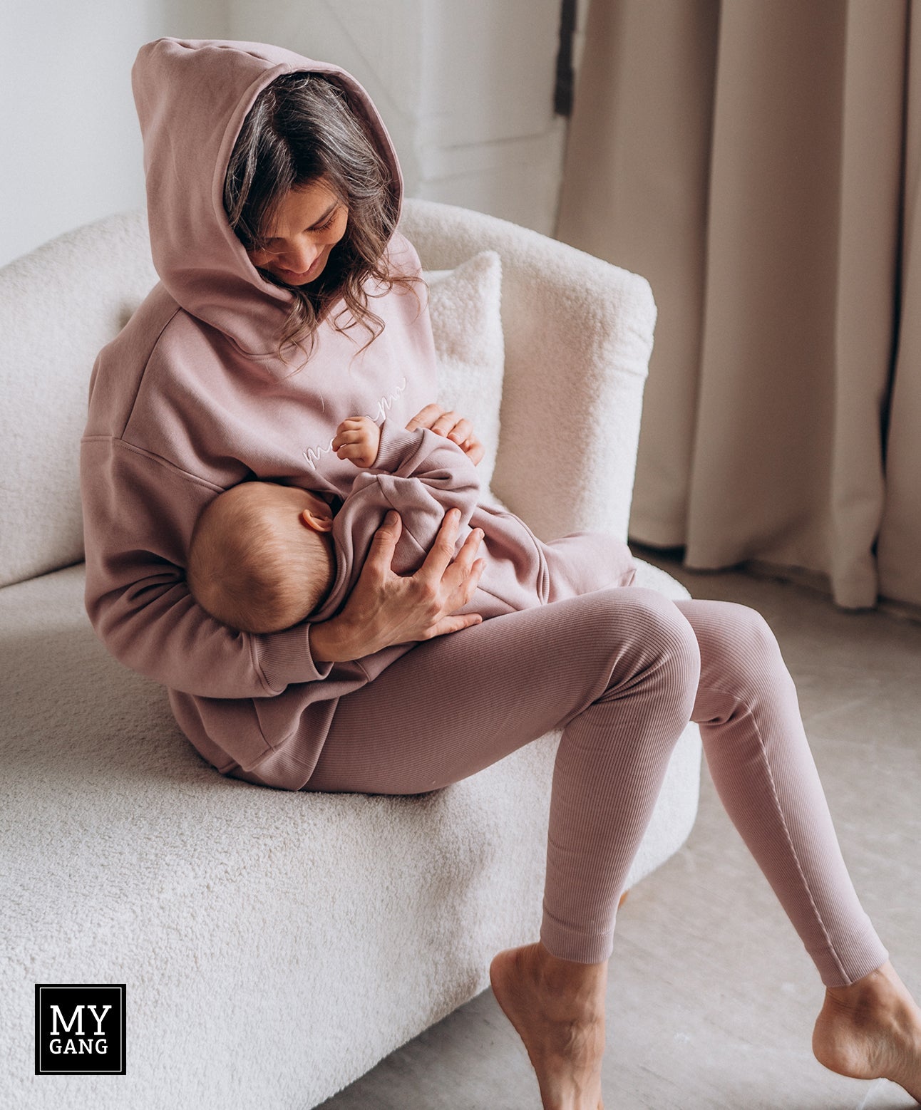 Oversize maternity hoodie EMA