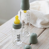 NEW BIBS glass feeding bottle 110ML (blush) 0+ months